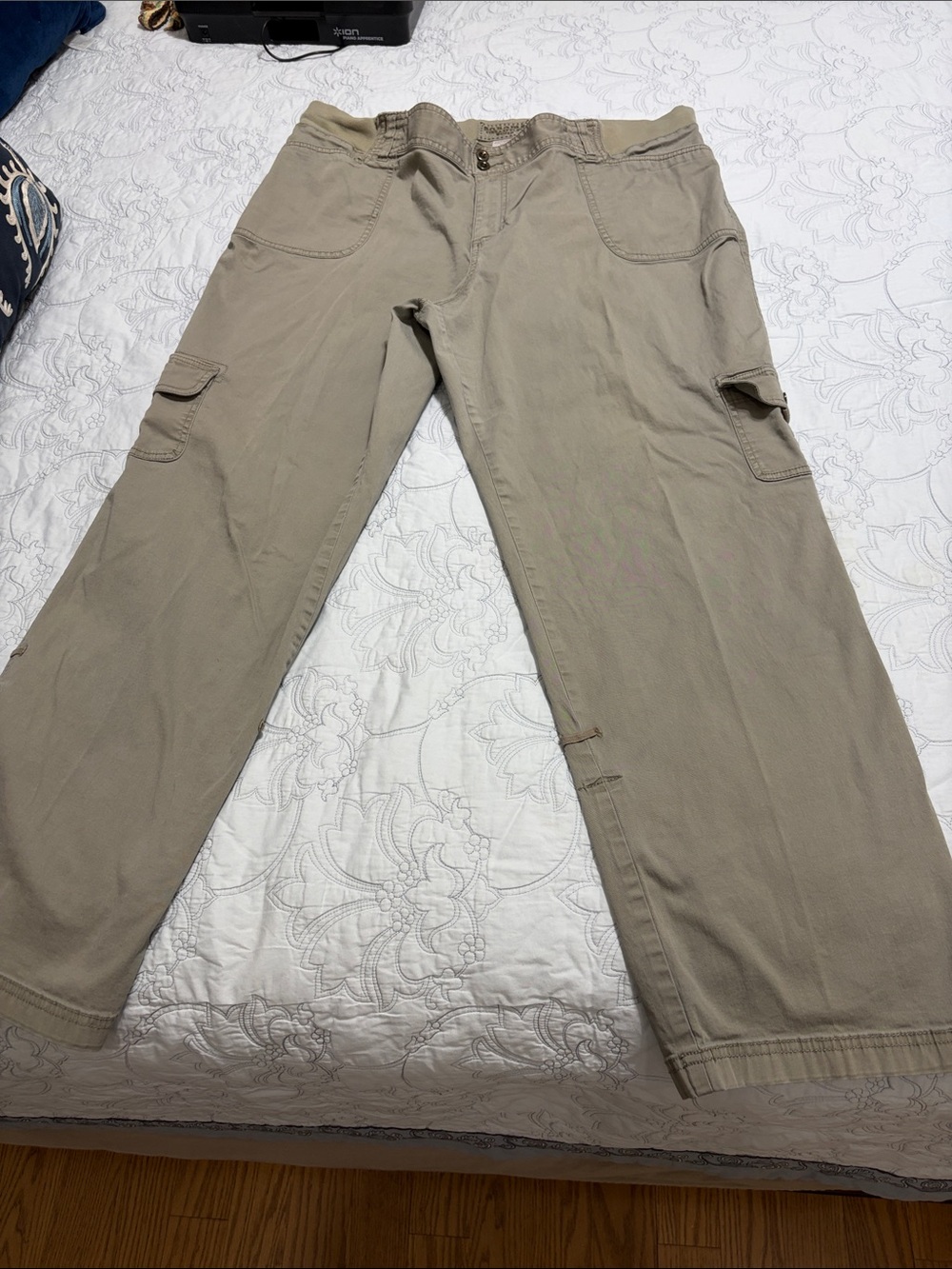 Sonoma Life & Style Woman Cotton Light Khaki Twill Pant Trouser See pic
Size 16W